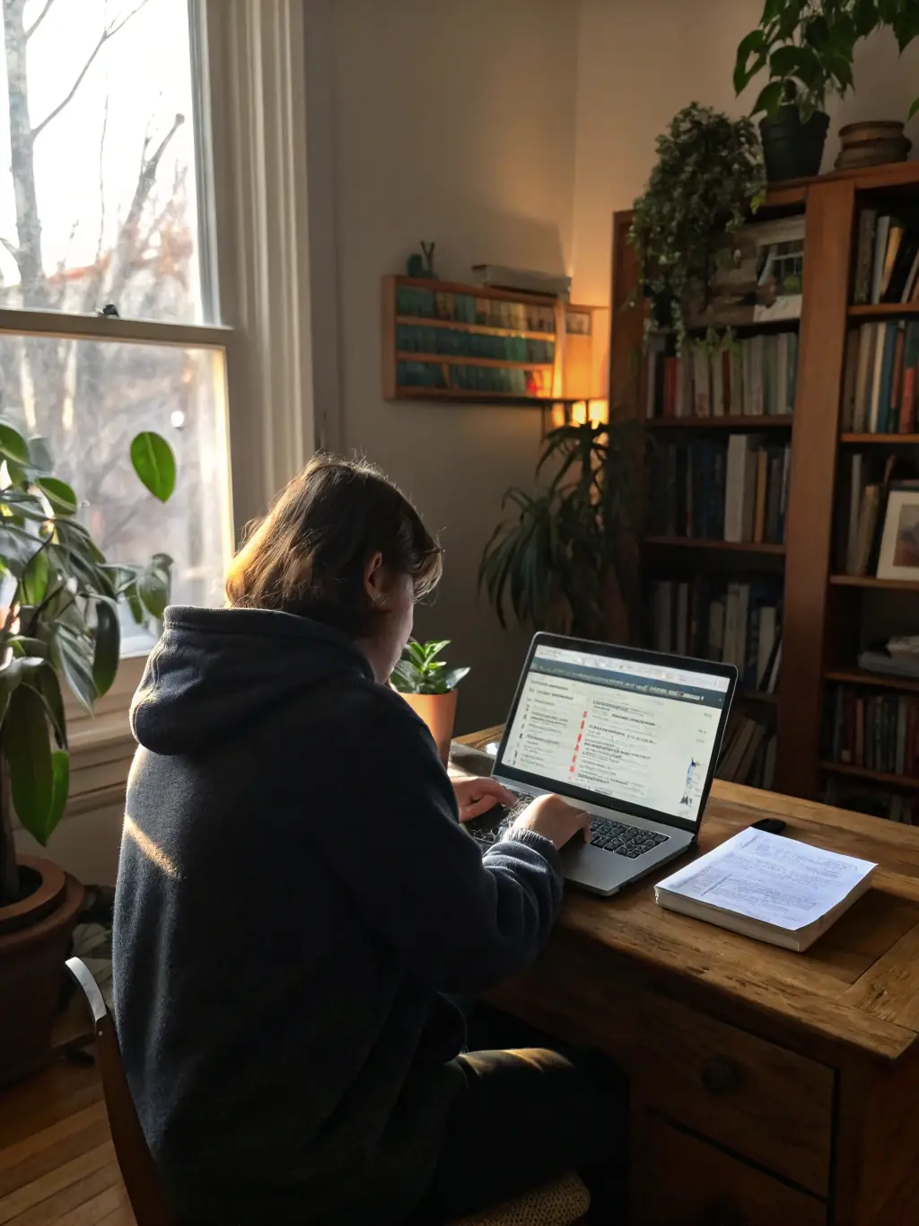 An image depicting a user revisiting a website after seeing an initial ad, illustrating the concept of remarketing.